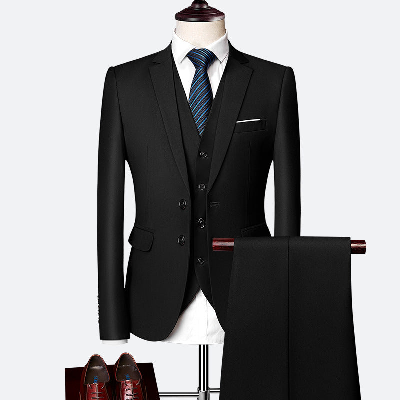 Ensemble Costume 3 Pièces Formel pour Homme Élégant