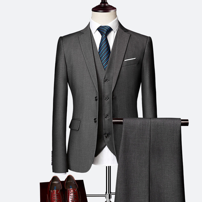 Ensemble Costume 3 Pièces Formel pour Homme Élégant