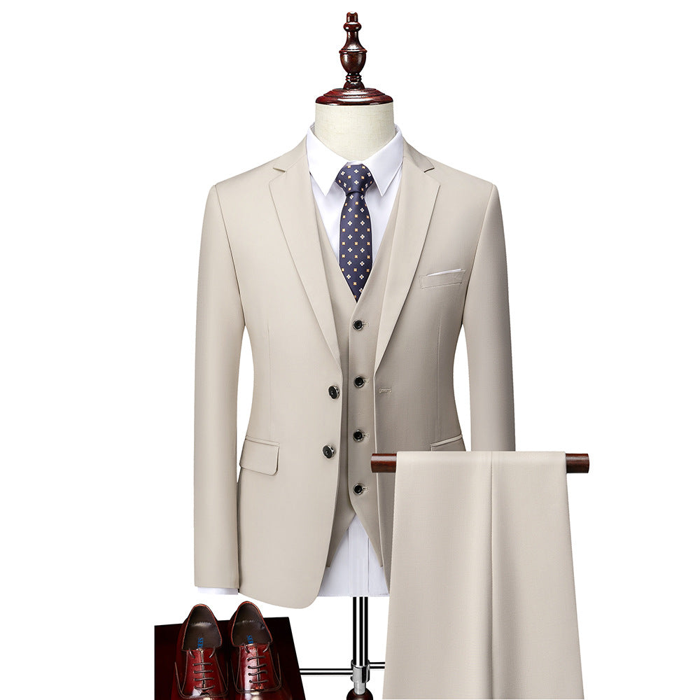 Ensemble Costume 3 Pièces Formel pour Homme Élégant