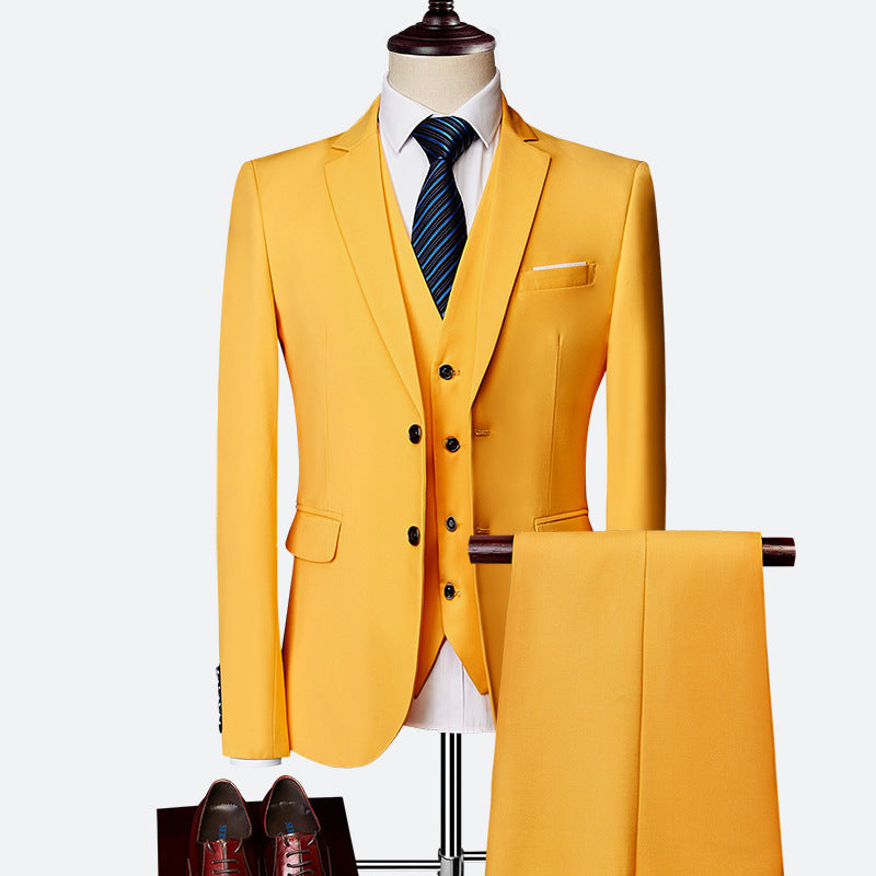 Ensemble Costume 3 Pièces Formel pour Homme Élégant