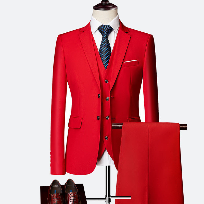 Ensemble Costume 3 Pièces Formel pour Homme Élégant