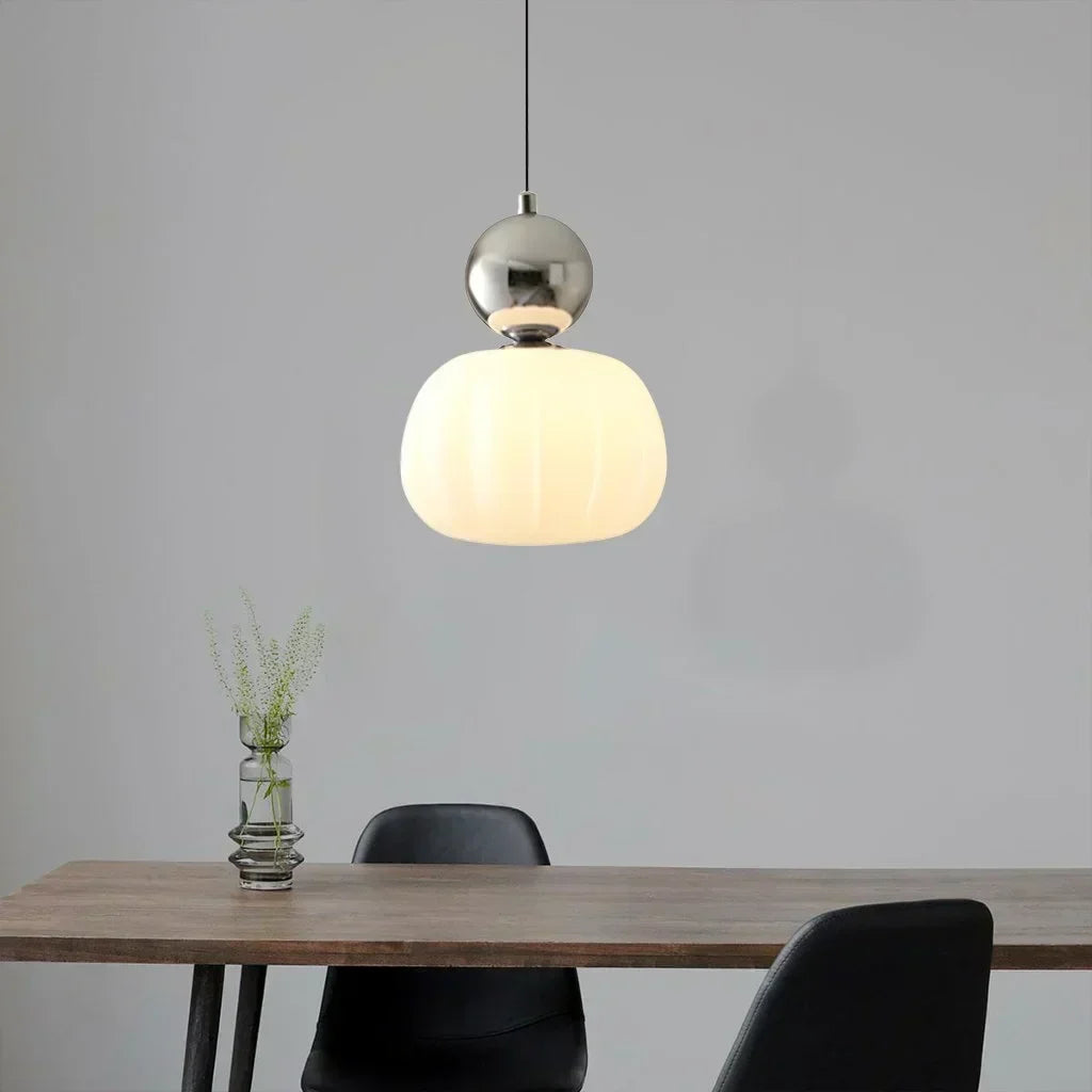Lampe Pendentif Art déco - Crème, Design Bauhaus