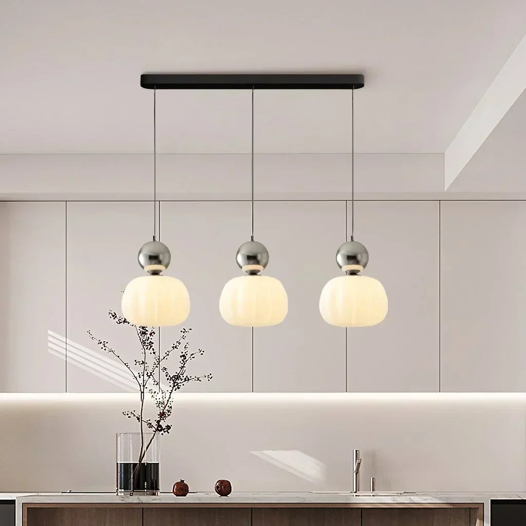 Lampe Pendentif Art déco - Crème, Design Bauhaus