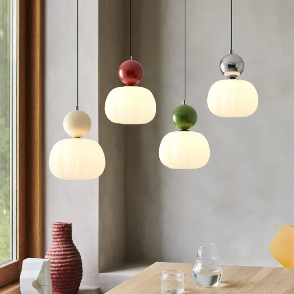 Lampe Pendentif Art déco - Crème, Design Bauhaus