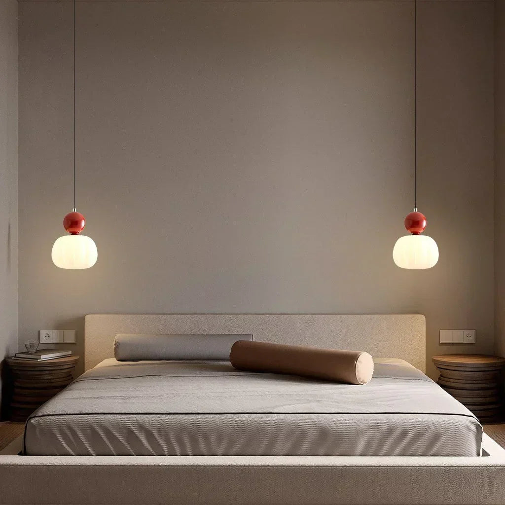 Lampe Pendentif Art déco - Crème, Design Bauhaus