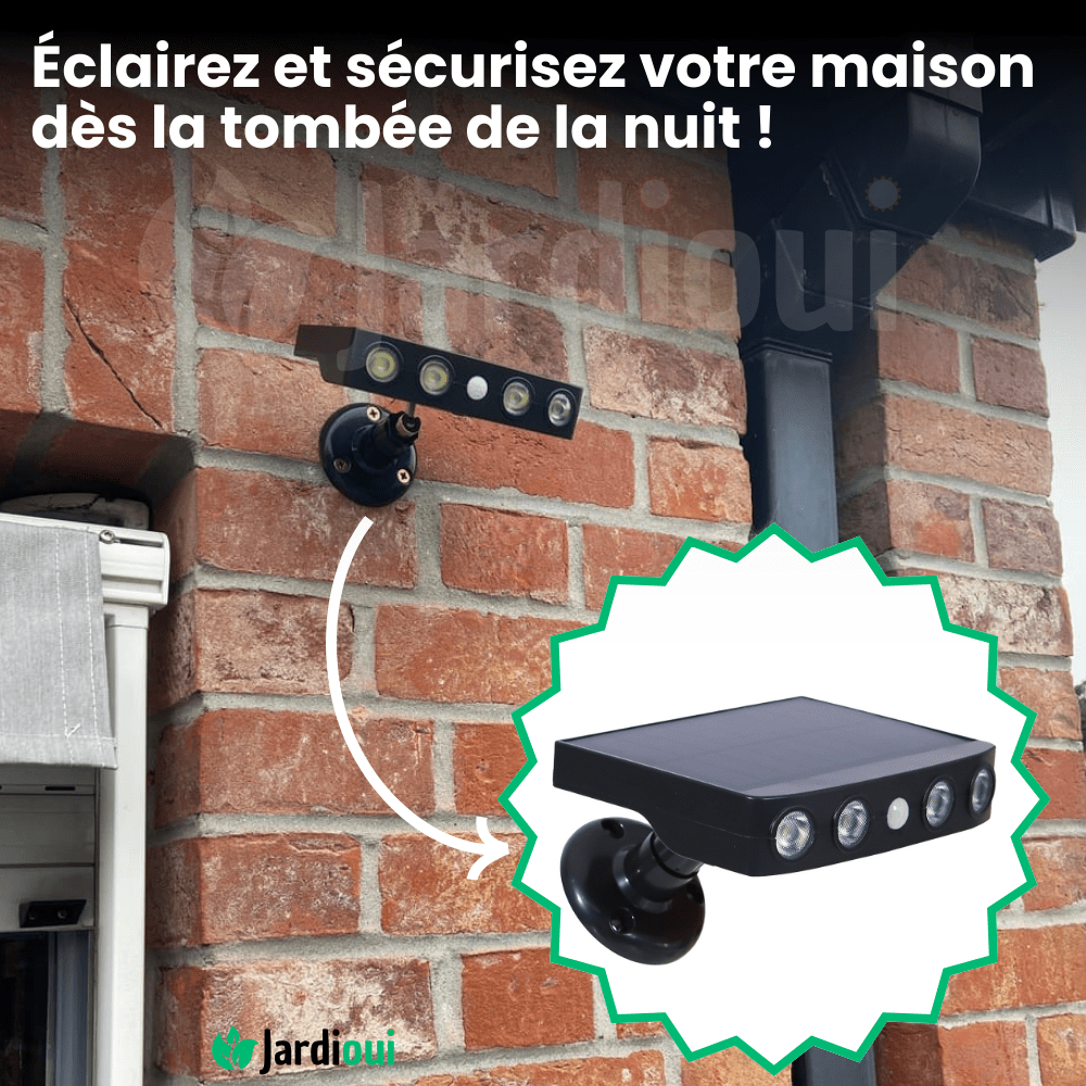 Lampe Solaire Extérieure - Détecteur Mouvement - Puissante