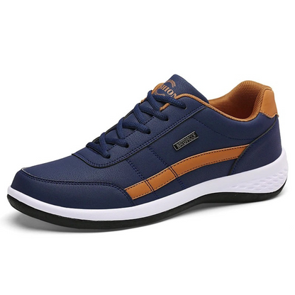 Baskets homme en cuir à lacets, confortables et respirantes