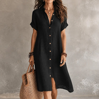 Linara – Robe Chemise Midi Femme
