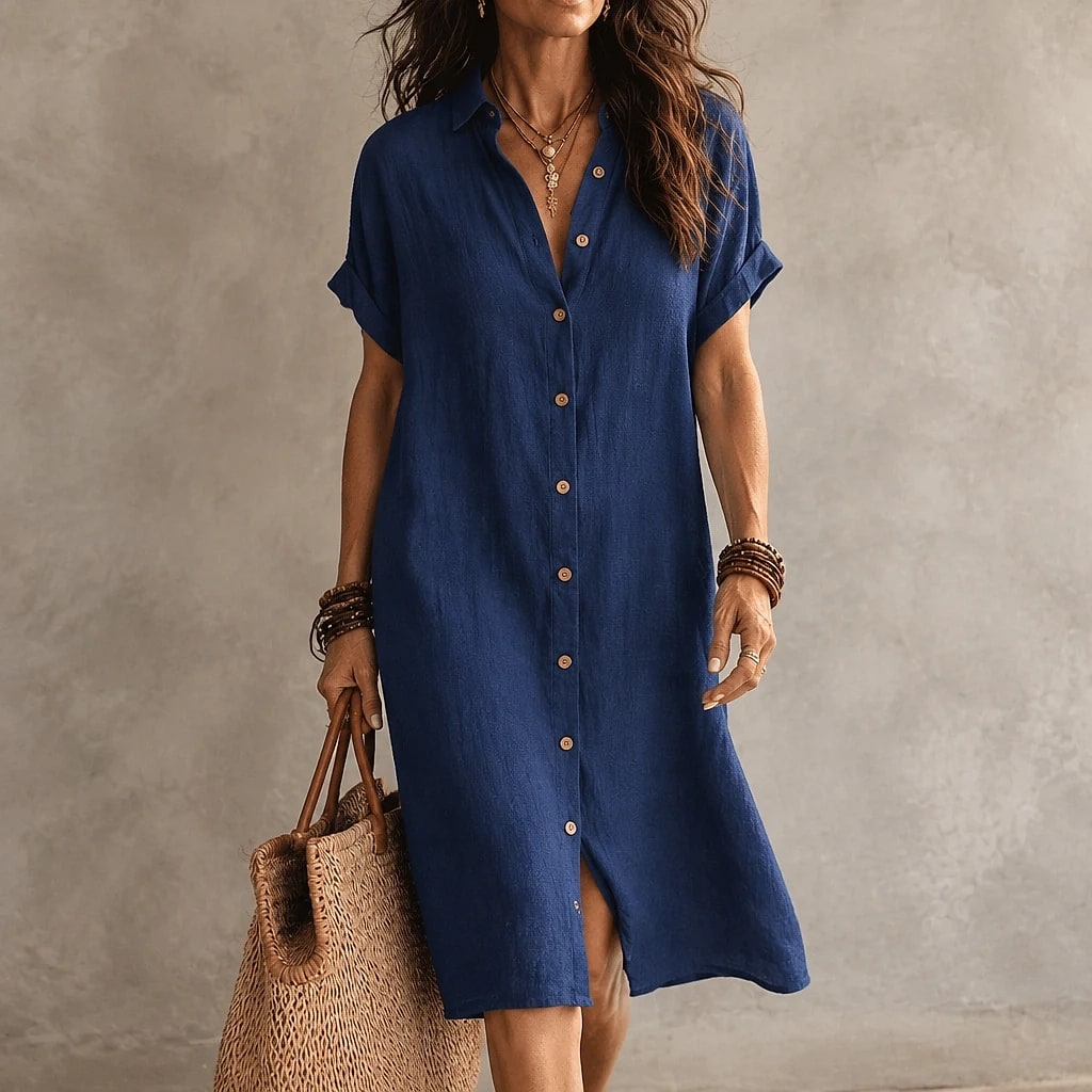Linara – Robe Chemise Midi Femme