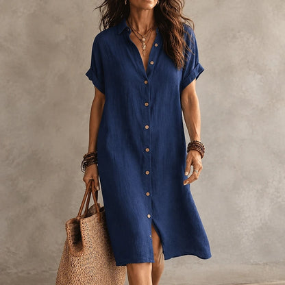 Linara – Robe Chemise Midi Femme