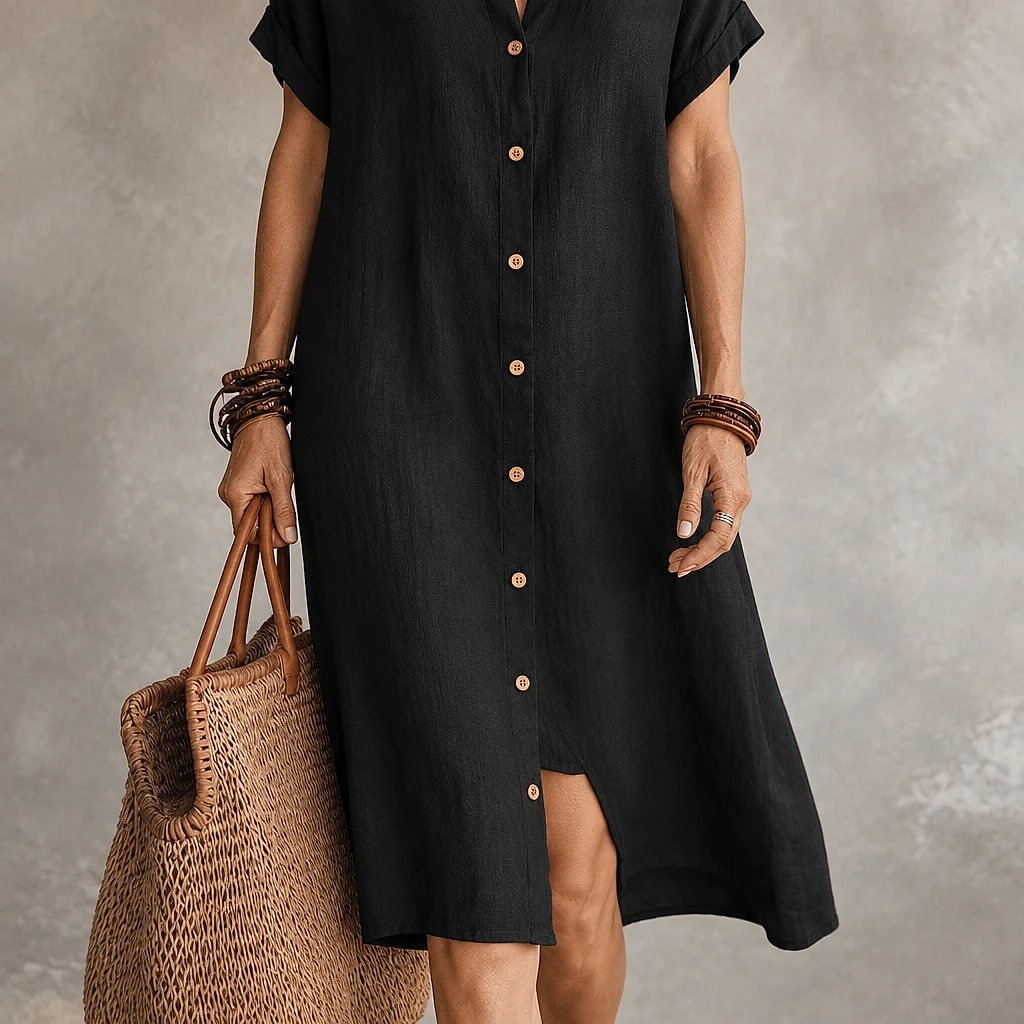 Linara – Robe Chemise Midi Femme