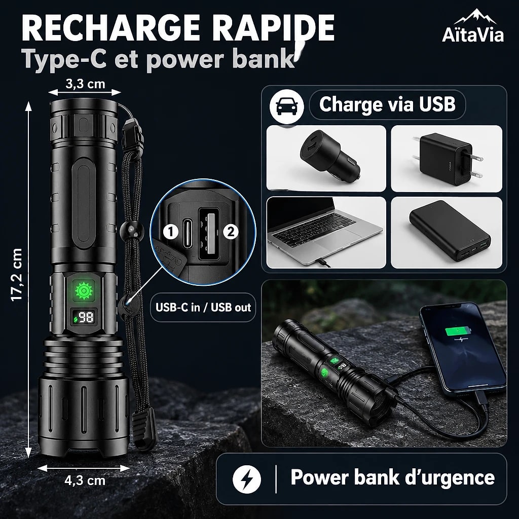 Luxar – Lampe Torche Tactique