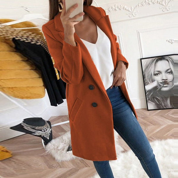 Manteau Long Chic pour Femme - Élégance Hivernale & Chaleur Douce