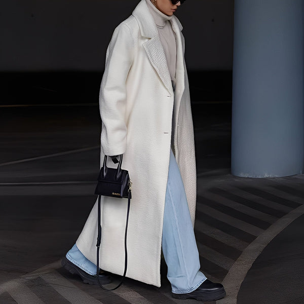 Manteau Long Oversize Élégant pour Femmes - Style Chic et Confortable