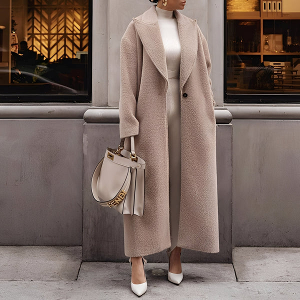 Manteau Long Oversize Élégant pour Femmes - Style Chic et Confortable