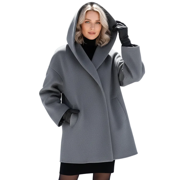 Manteau Oversize Élégant Femme | Veste Longue à Revers Larges