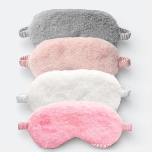 Masque de Sommeil Peluche Rose Pastel - | AïtaVia