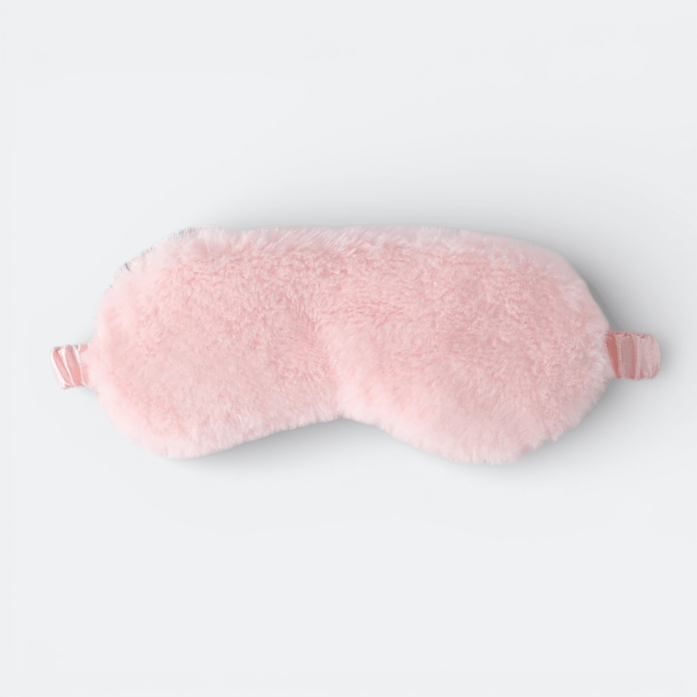 Masque de Sommeil Peluche Rose Pastel - | AïtaVia