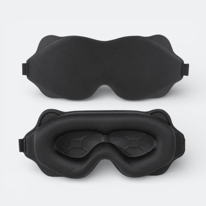 Masque de Sommeil Rembourré Noir Charbon - | AïtaVia