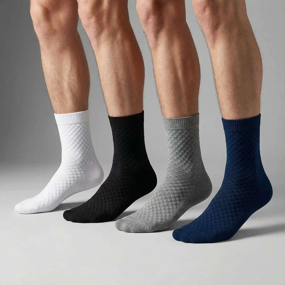 Chaussettes Alessio mi-hautes en fibre de bambou premium