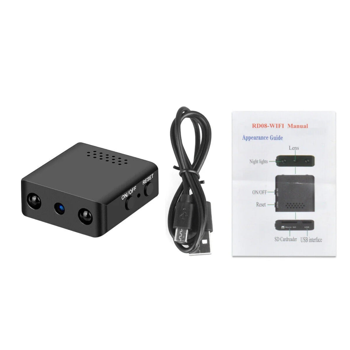 Caméra Micro HD WiFi - Sécurité, Vision Nocturne