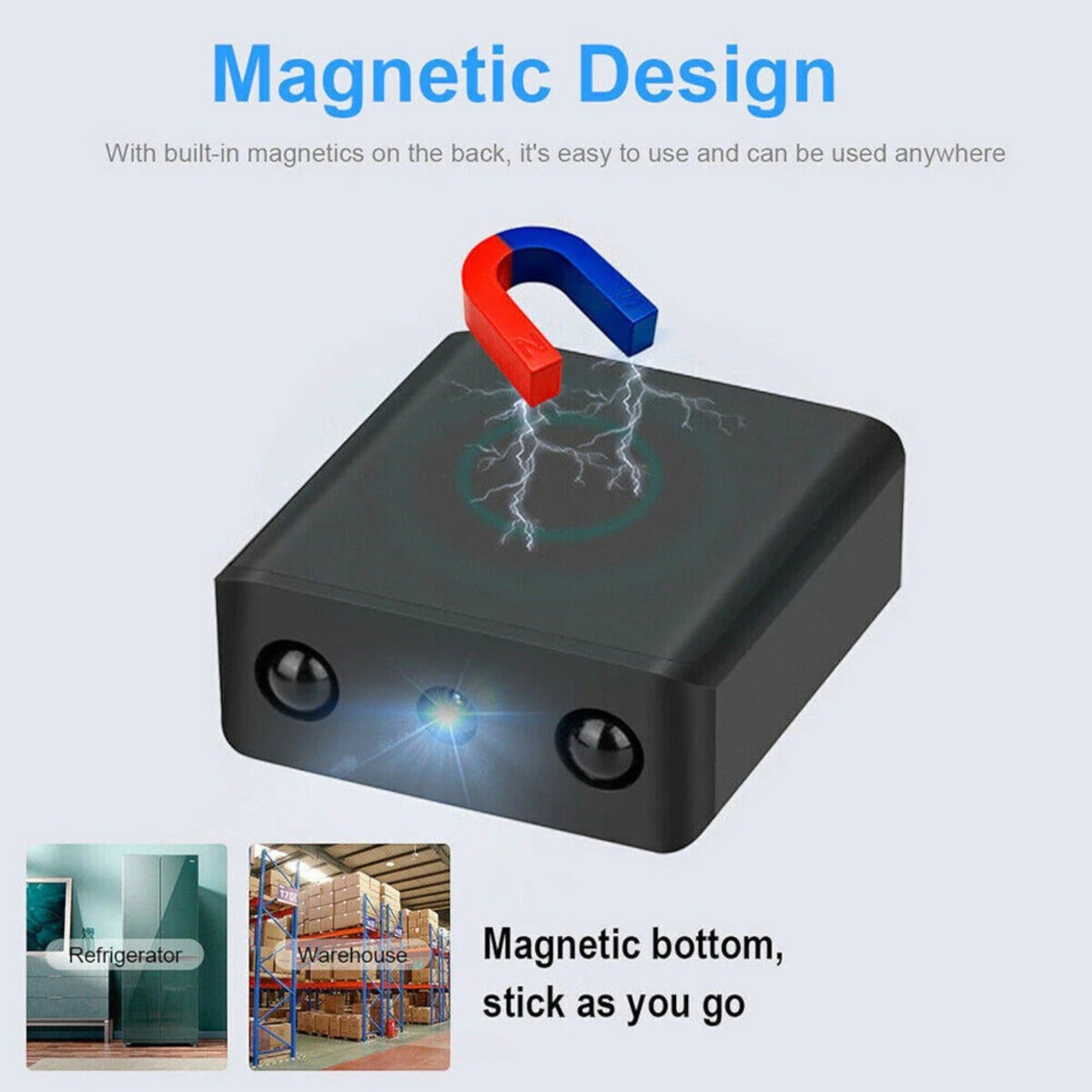 Caméra Micro HD WiFi - Sécurité, Vision Nocturne