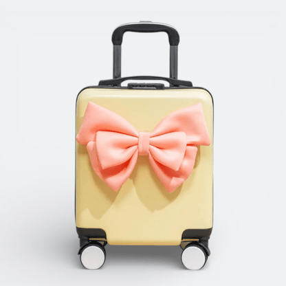 Mini Valise à Roulettes Jaune Sable - | AïtaVia