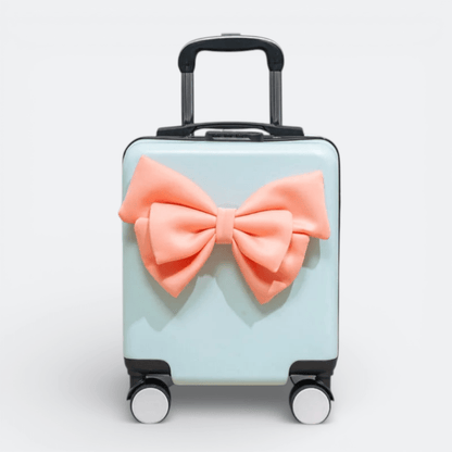 Mini Valise à Roulettes Vert D’eau - | AïtaVia