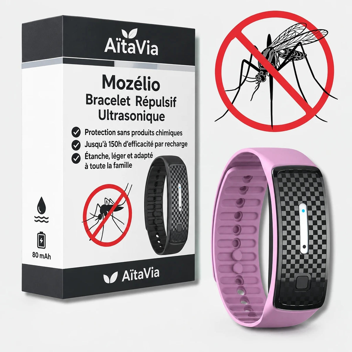 Mozélio – Bracelet Anti-Moustique