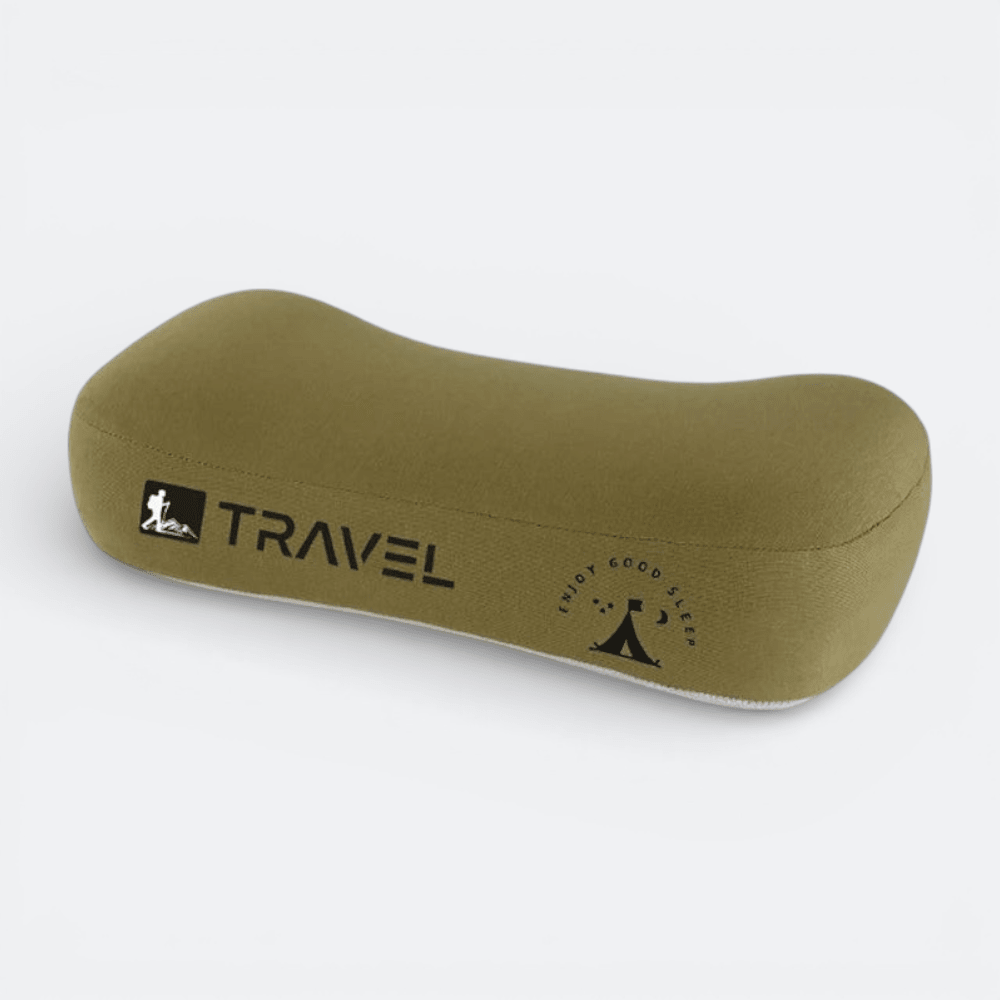 Oreiller de Camping Marron Olive - | AïtaVia