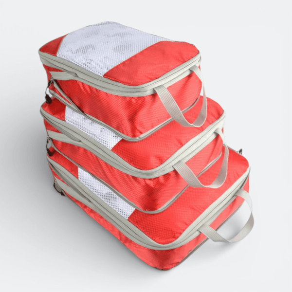 Organisateur Valise Cabine Saumon Rouge - | AïtaVia