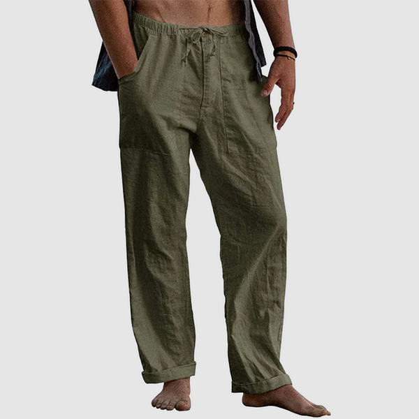Pantalon Décontracté Homme Cordon de Serrage - Style Confortable Été