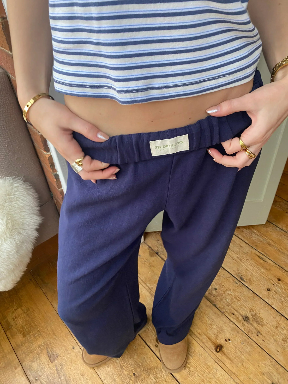 Pantalon Décontracté à Rayures pour Femmes: Confort & Style