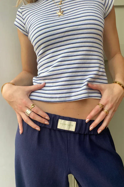 Pantalon Décontracté à Rayures pour Femmes: Confort & Style