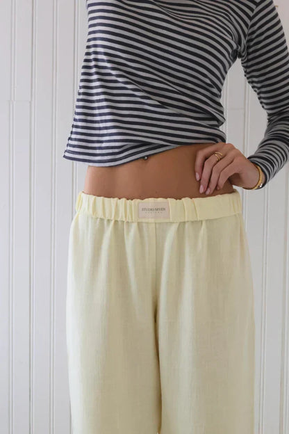 Pantalon Décontracté à Rayures pour Femmes: Confort & Style