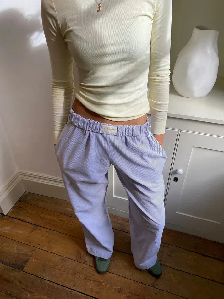 Pantalon Décontracté à Rayures pour Femmes: Confort & Style