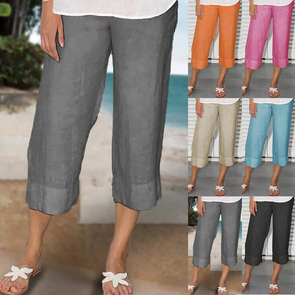Pantalon Décontracté en Lin pour Femmes – Confort Quotidien