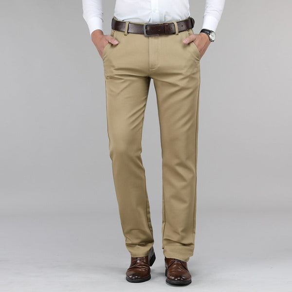 Pantalon Habillé Homme Coupe Droite Élégant