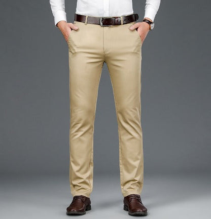 Pantalon Habillé Homme Coupe Droite Élégant