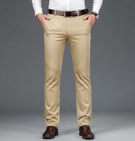 Pantalon Habillé Homme Coupe Droite Élégant