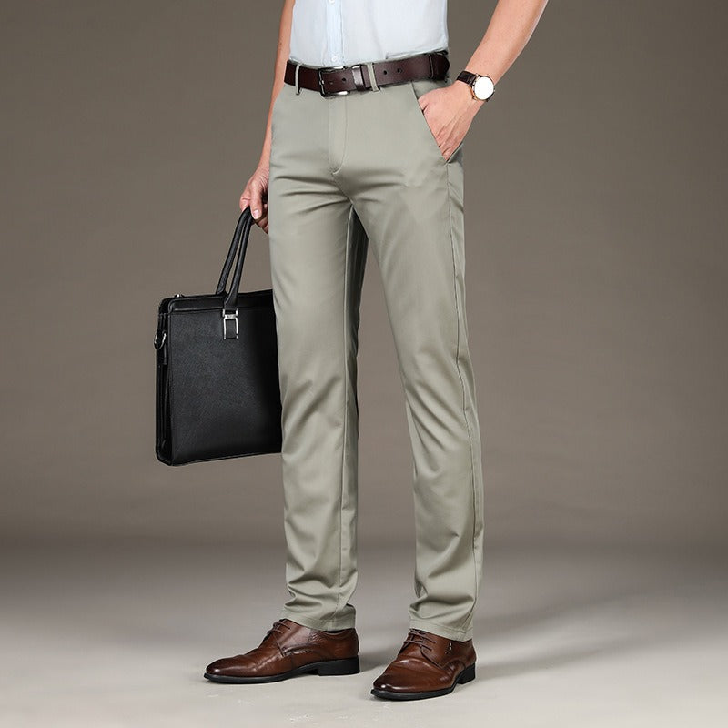 Pantalon Habillé Homme Coupe Droite Élégant