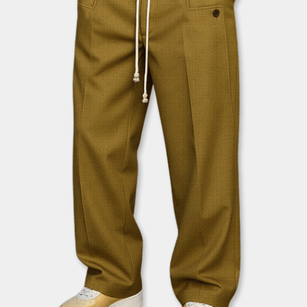 Pantalon Homme Décontracté Jambe Large – Confort Ultime et Style Polyvalent