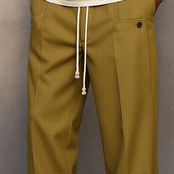 Pantalon Homme Décontracté Jambe Large – Confort Ultime et Style Polyvalent