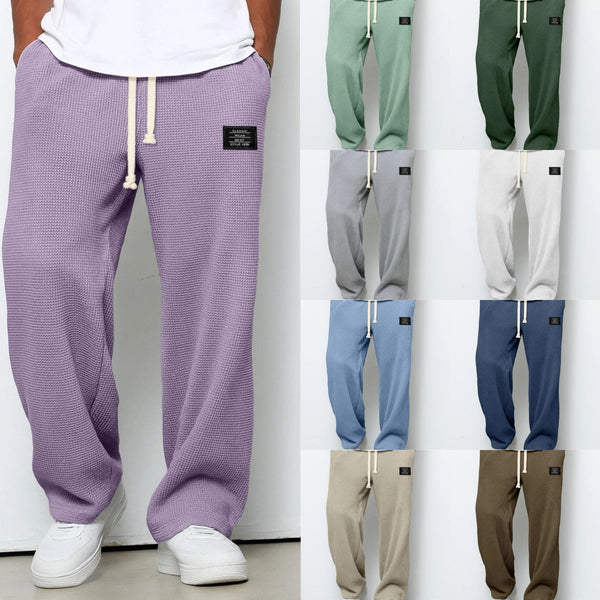 Pantalon Homme Décontracté à Texture Gaufrée – Confort Premium et Style Sans Effort