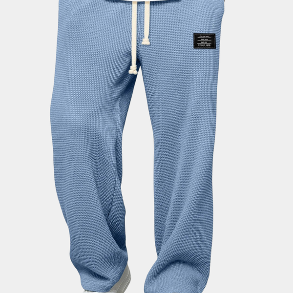 Pantalon Homme Décontracté à Texture Gaufrée – Confort Premium et Style Sans Effort