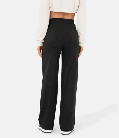 Pantalon Taille Haute Femme Élégant et Confortable
