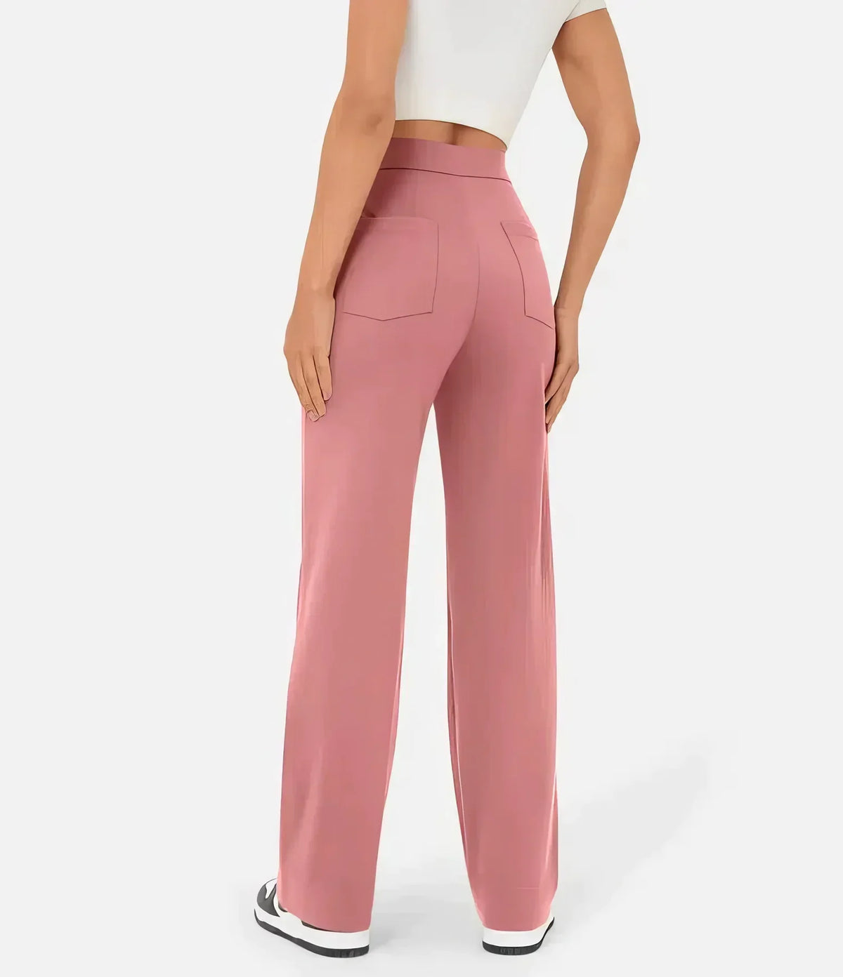 Pantalon Taille Haute Femme Élégant et Confortable