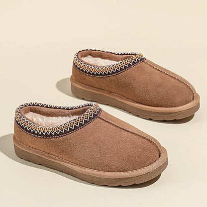 Pantoufles Boston Chaudes Confortables pour Femmes