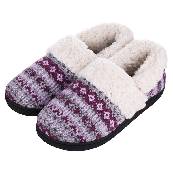 Pantoufles d'Hiver Unisexe en Tricot Douillet et Pelucheux