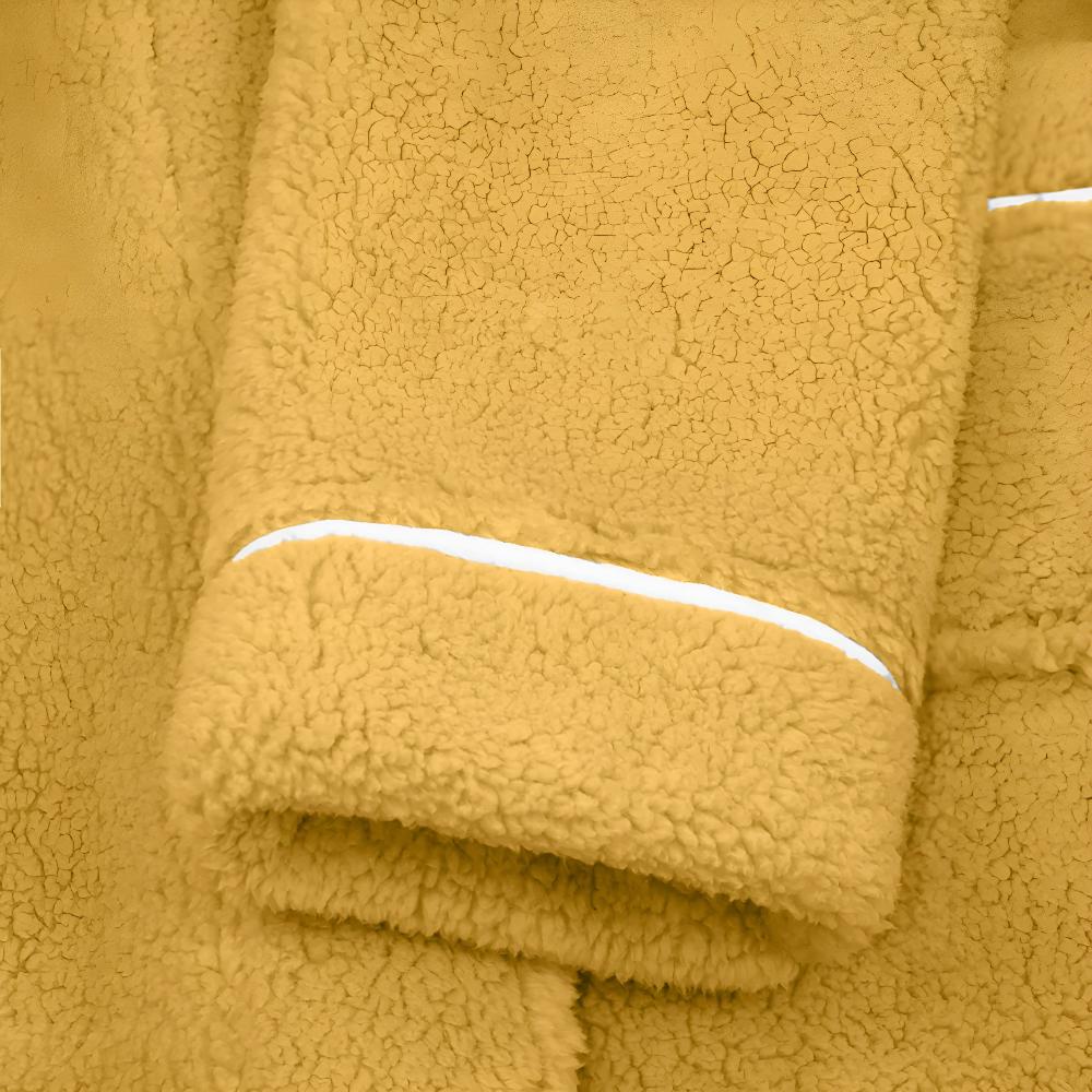 Peignoir Sherpa Unisexe Doux – Robe de Chambre Chaude et Confortable